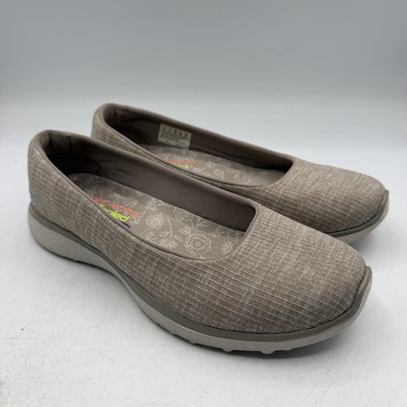 Skechers Shoes - Skechers‎ Microburst Darling Dash Shoes Womens 8 Taupe Lightweight Slip On Shoes